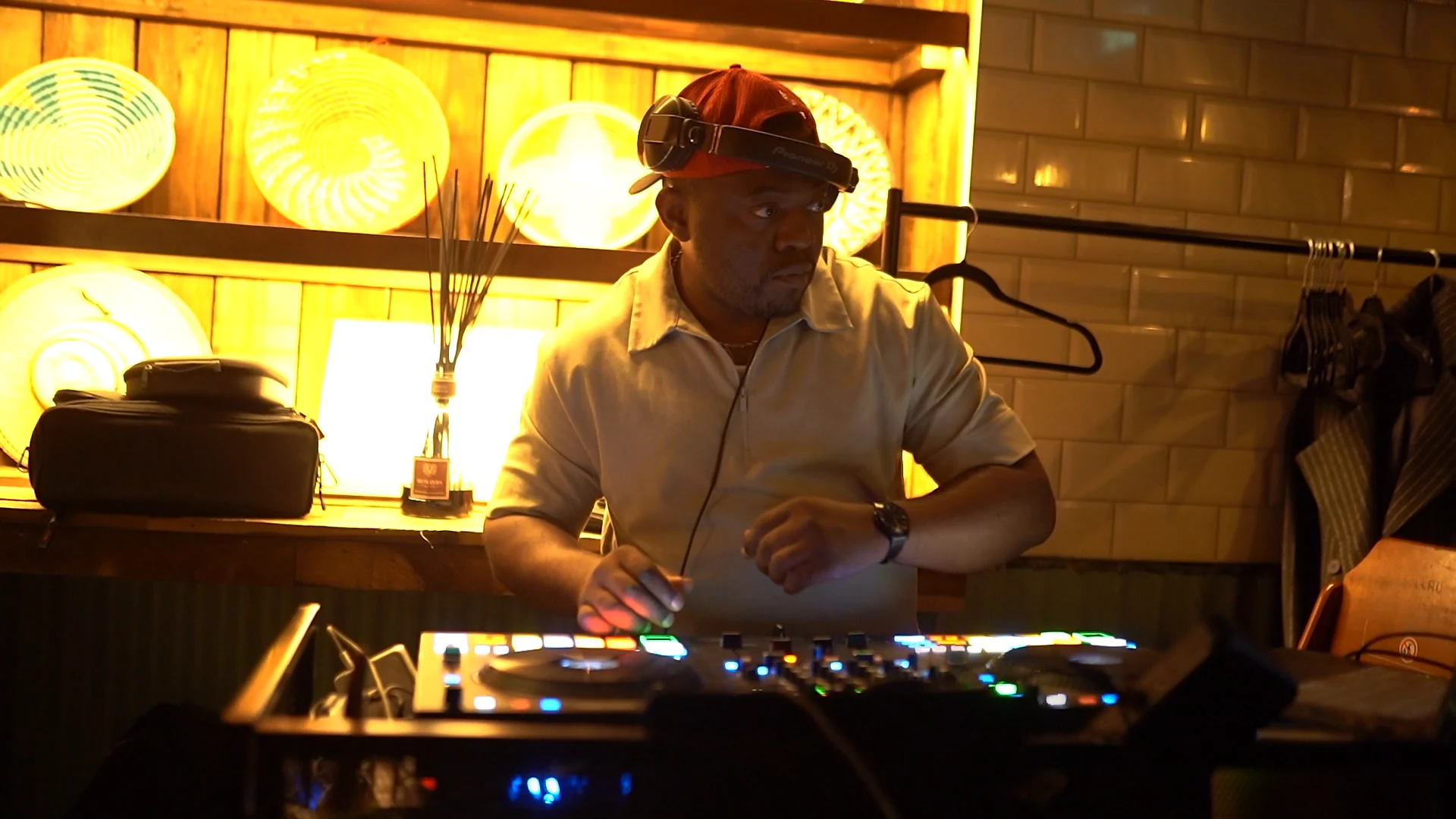 DJ playing music at Monika Restaurant